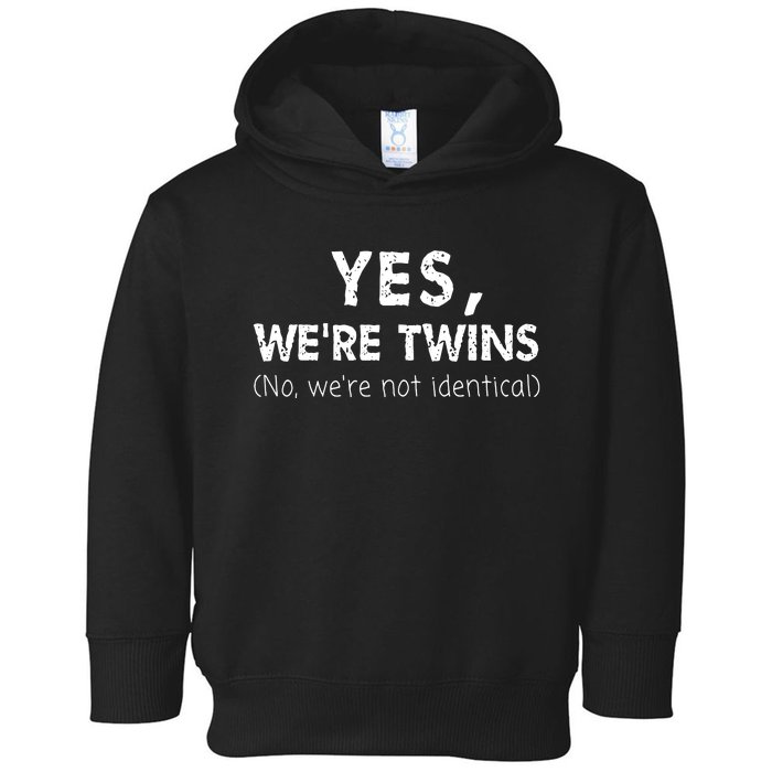 Twin Matching Brother Sister Twins Siblings Fraternal Toddler Hoodie