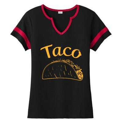 Taco Mom Burrito Taco Taquito Matching Family Ladies Halftime Notch Neck Tee