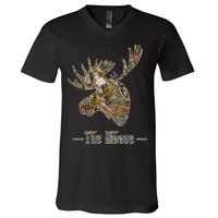 The Moose Camouflage V-Neck T-Shirt
