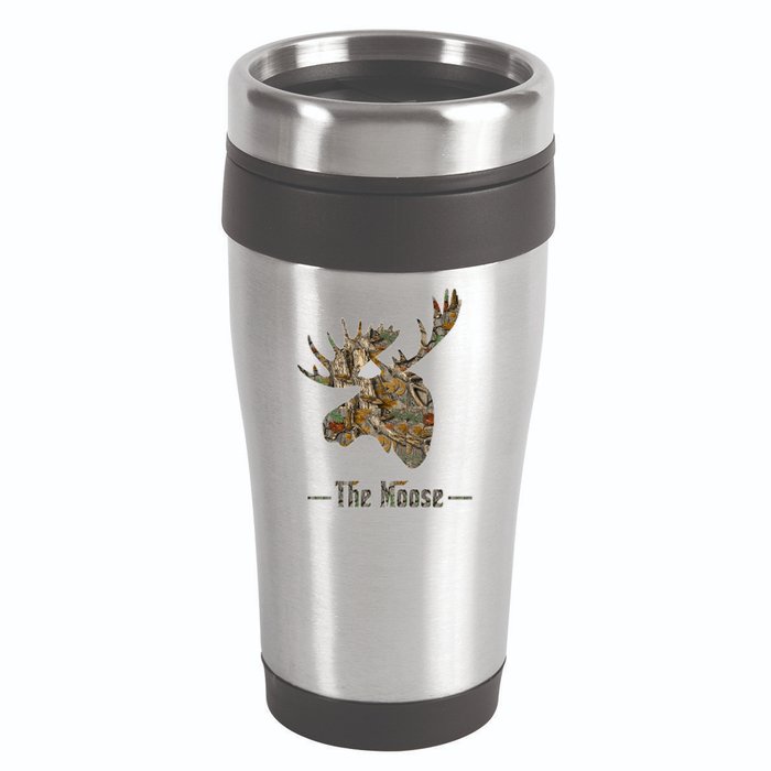 The Moose Camouflage 16oz Travel Tumbler