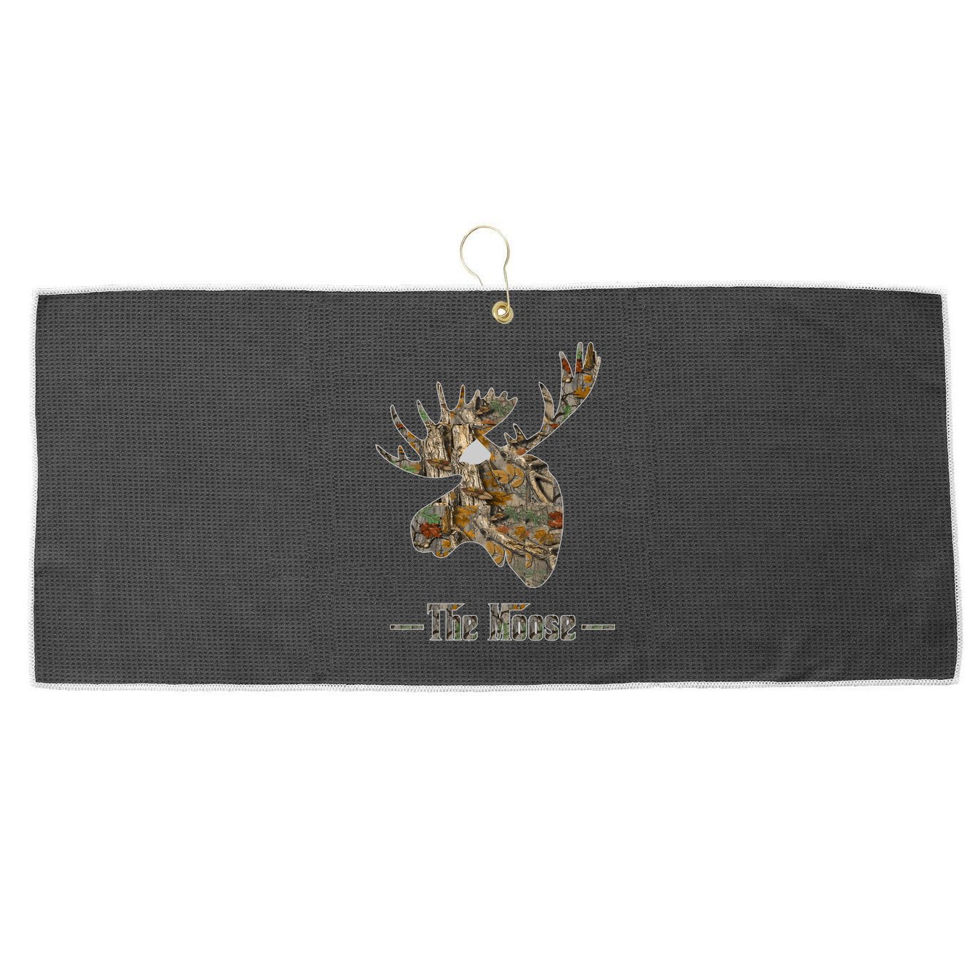 The Moose Camouflage Large Microfiber Waffle Golf Towel
