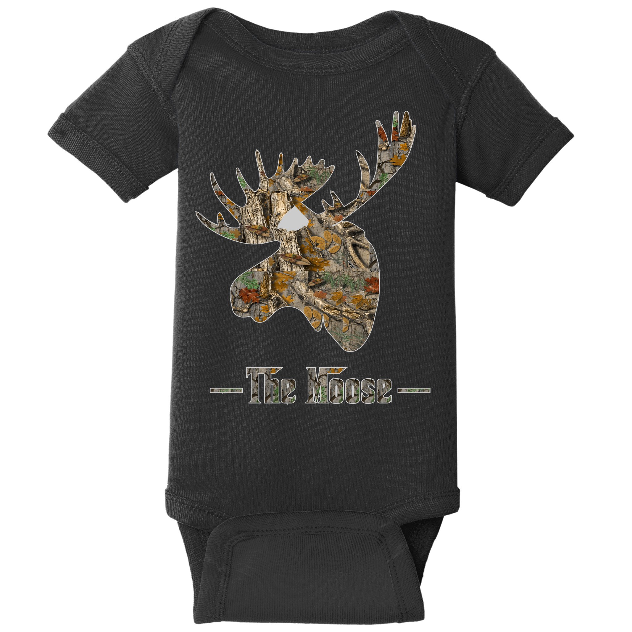 The Moose Camouflage Baby Bodysuit