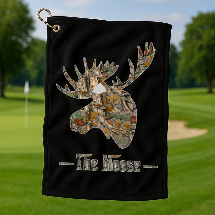 The Moose Camouflage Golf Towel