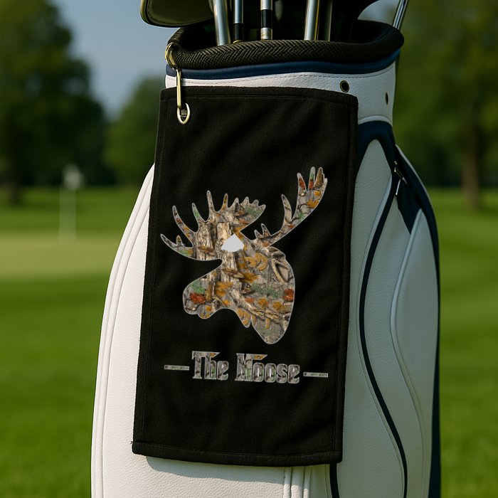 The Moose Camouflage Golf Towel