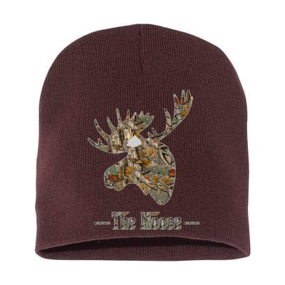 The Moose Camouflage Short Acrylic Beanie