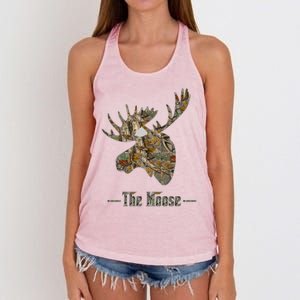 The Moose Camouflage Women's Knotted Racerback Tank