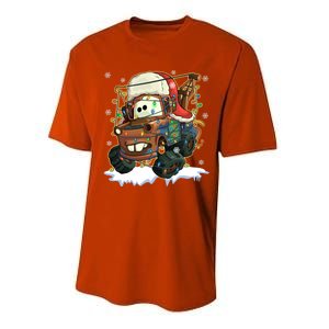 Tow Mater Christmas Lights Cars Xmas Lover A Very Mater Performance Sprint T-Shirt