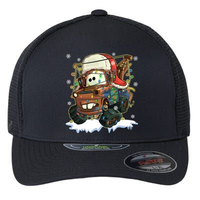 Tow Mater Christmas Lights Cars Xmas Lover A Very Mater Flexfit Unipanel Trucker Cap