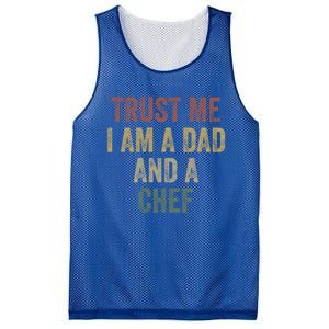 Trust Me Chef Dad Funny Fathers Day Gift Mesh Reversible Basketball Jersey Tank