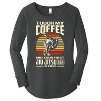 Touch My Coffee And Your First Jiu Jitsu Lesson Is Free Women's Perfect Tri Tunic Long Sleeve Shirt