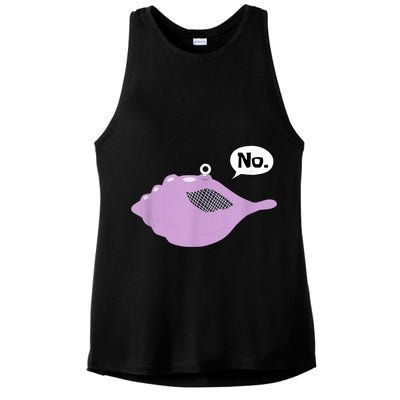 Talking Magic Conch Shell Ladies PosiCharge Tri-Blend Wicking Tank