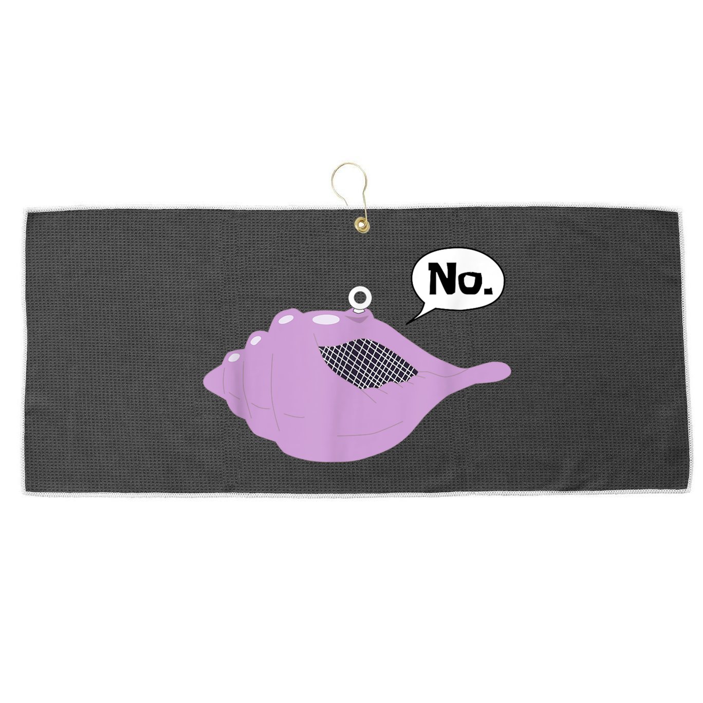 Talking Magic Conch Shell Large Microfiber Waffle Golf Towel