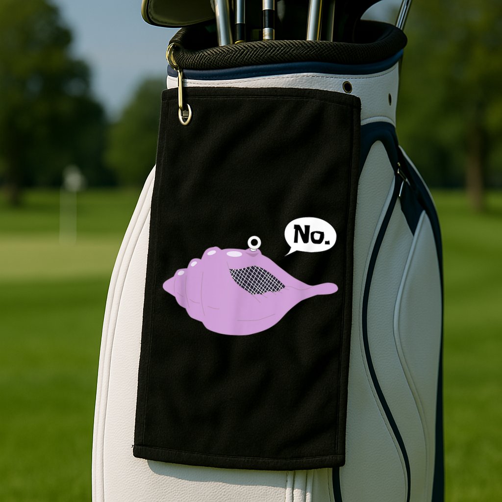 Talking Magic Conch Shell Golf Towel