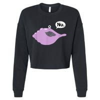 Talking Magic Conch Shell Cropped Pullover Crew