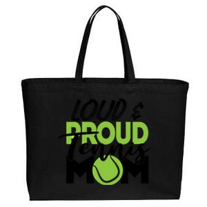 Tennis Mom Cute Gift Loud And Proud For Tennis Playing Mom Gift Cotton Canvas Jumbo Tote