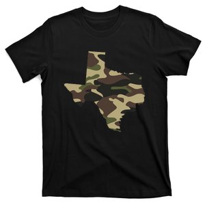 Texas Military Camo State Outline T-Shirt