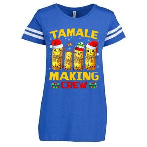 Tamale Making Crew Tamale Season Funny Mexican Christmas Enza Ladies Jersey Football T-Shirt