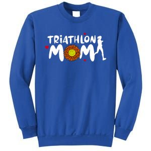 Triathlon Mom Cute Triathlon Funny Gift Sweatshirt