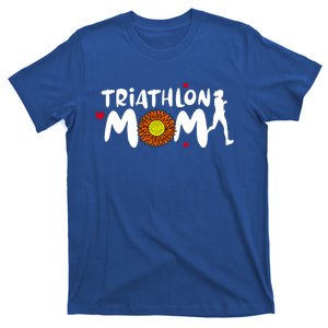 Triathlon Mom Cute Triathlon Funny Gift T-Shirt