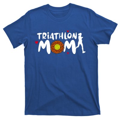 Triathlon Mom Cute Triathlon Funny Gift T-Shirt