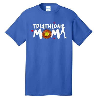 Triathlon Mom Cute Triathlon Funny Gift Tall T-Shirt