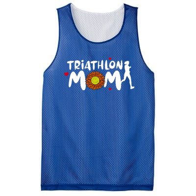 Triathlon Mom Cute Triathlon Funny Gift Mesh Reversible Basketball Jersey Tank