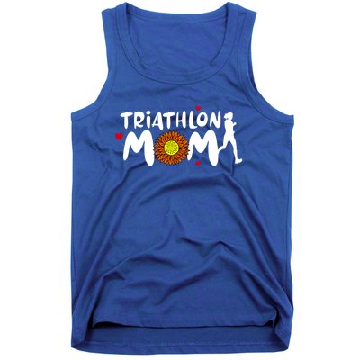 Triathlon Mom Cute Triathlon Funny Gift Tank Top