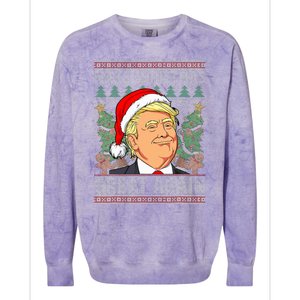 Trump Make Christmas Great Again Ugly Christmas Sweaters Colorblast Crewneck Sweatshirt