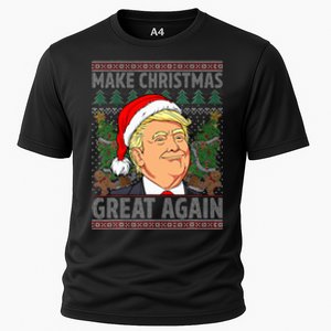 Trump Make Christmas Great Again Ugly Christmas Sweaters Cooling Performance Crew T-Shirt