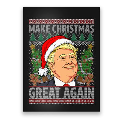 Trump Make Christmas Great Again Ugly Christmas Sweaters Poster