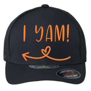 Thanksgiving Matching Couple Shes My Sweet Potato I Yam Set Flexfit Unipanel Trucker Cap