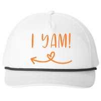 Thanksgiving Matching Couple Shes My Sweet Potato I Yam Set Snapback Five-Panel Rope Hat