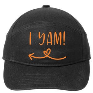 Thanksgiving Matching Couple Shes My Sweet Potato I Yam Set 7-Panel Snapback Hat