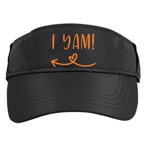 Thanksgiving Matching Couple Shes My Sweet Potato I Yam Set Adult Drive Performance Visor