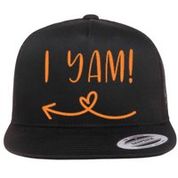 Thanksgiving Matching Couple Shes My Sweet Potato I Yam Set Flat Bill Trucker Hat