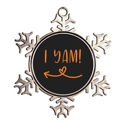 Thanksgiving Matching Couple Shes My Sweet Potato I Yam Set Metallic Star Ornament