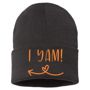 Thanksgiving Matching Couple Shes My Sweet Potato I Yam Set Sustainable Knit Beanie