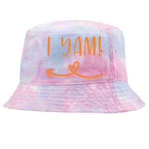 Thanksgiving Matching Couple Shes My Sweet Potato I Yam Set Tie-Dyed Bucket Hat