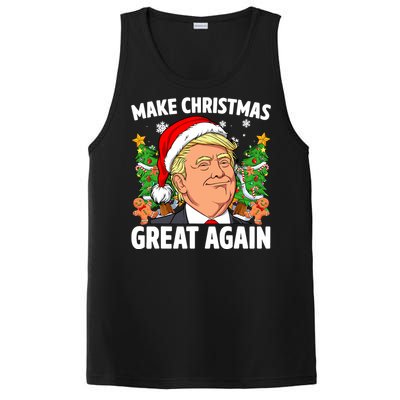 Trump Make Christmas Great Again Ugly Christmas Sweaters PosiCharge Competitor Tank