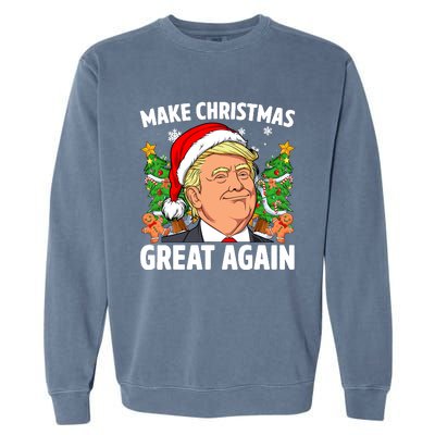 Trump Make Christmas Great Again Ugly Christmas Sweaters Garment-Dyed Sweatshirt