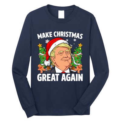 Trump Make Christmas Great Again Ugly Christmas Sweaters Long Sleeve Shirt