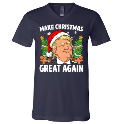 Trump Make Christmas Great Again Ugly Christmas Sweaters V-Neck T-Shirt