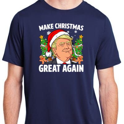 Trump Make Christmas Great Again Ugly Christmas Sweaters Adult ChromaSoft Performance T-Shirt