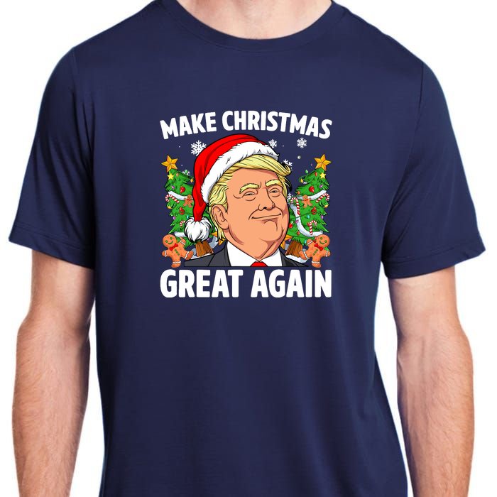 Trump Make Christmas Great Again Ugly Christmas Sweaters Adult ChromaSoft Performance T-Shirt