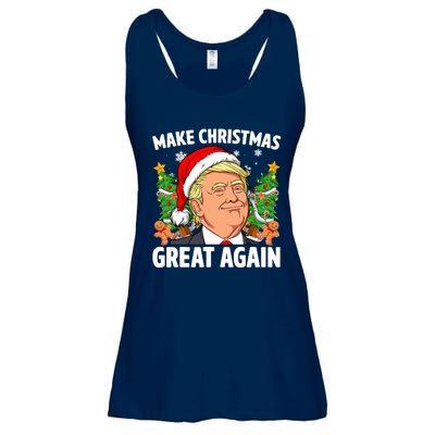 Trump Make Christmas Great Again Ugly Christmas Sweaters Ladies Essential Flowy Tank