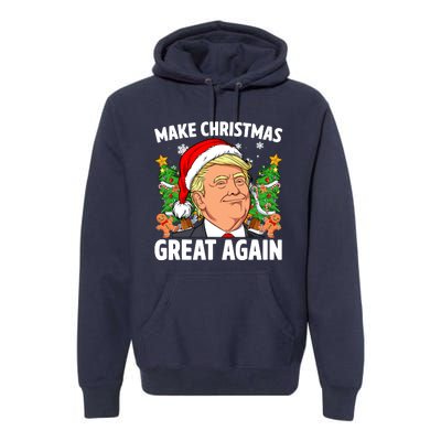 Trump Make Christmas Great Again Ugly Christmas Sweaters Premium Hoodie