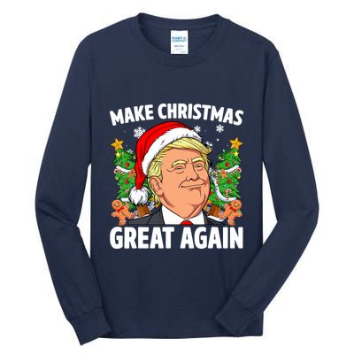 Trump Make Christmas Great Again Ugly Christmas Sweaters Tall Long Sleeve T-Shirt