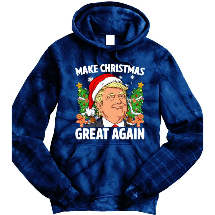 Trump Make Christmas Great Again Ugly Christmas Sweaters Tie Dye Hoodie