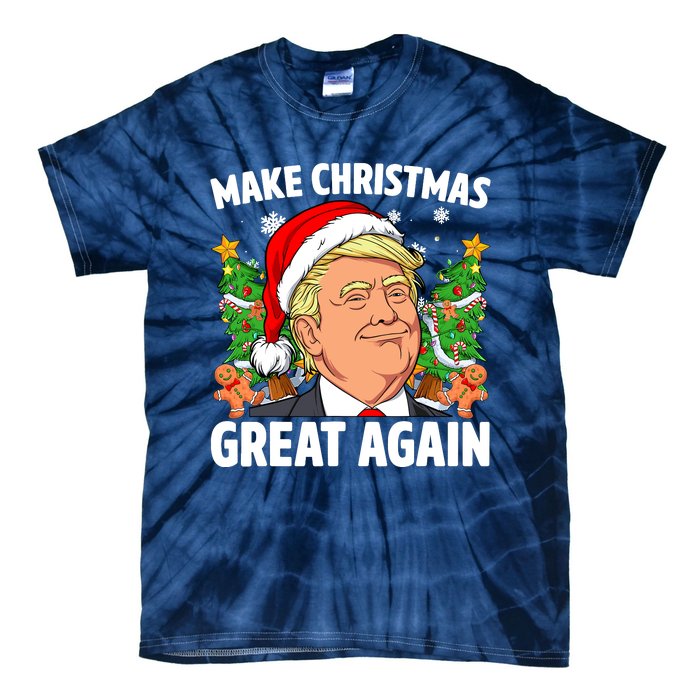 Trump Make Christmas Great Again Ugly Christmas Sweaters Tie-Dye T-Shirt