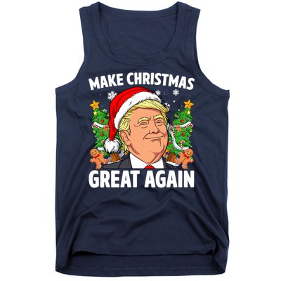 Trump Make Christmas Great Again Ugly Christmas Sweaters Tank Top